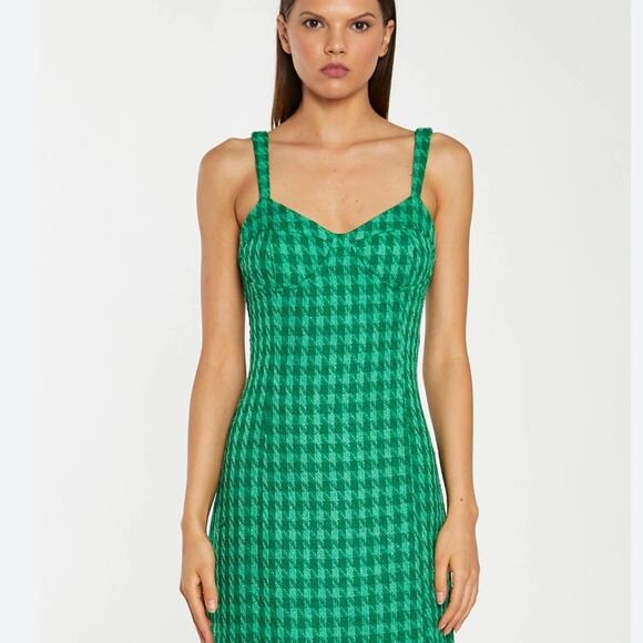 Glamorous Green Sheath Mini Dress Size 6 NWT - Picture 1 of 3